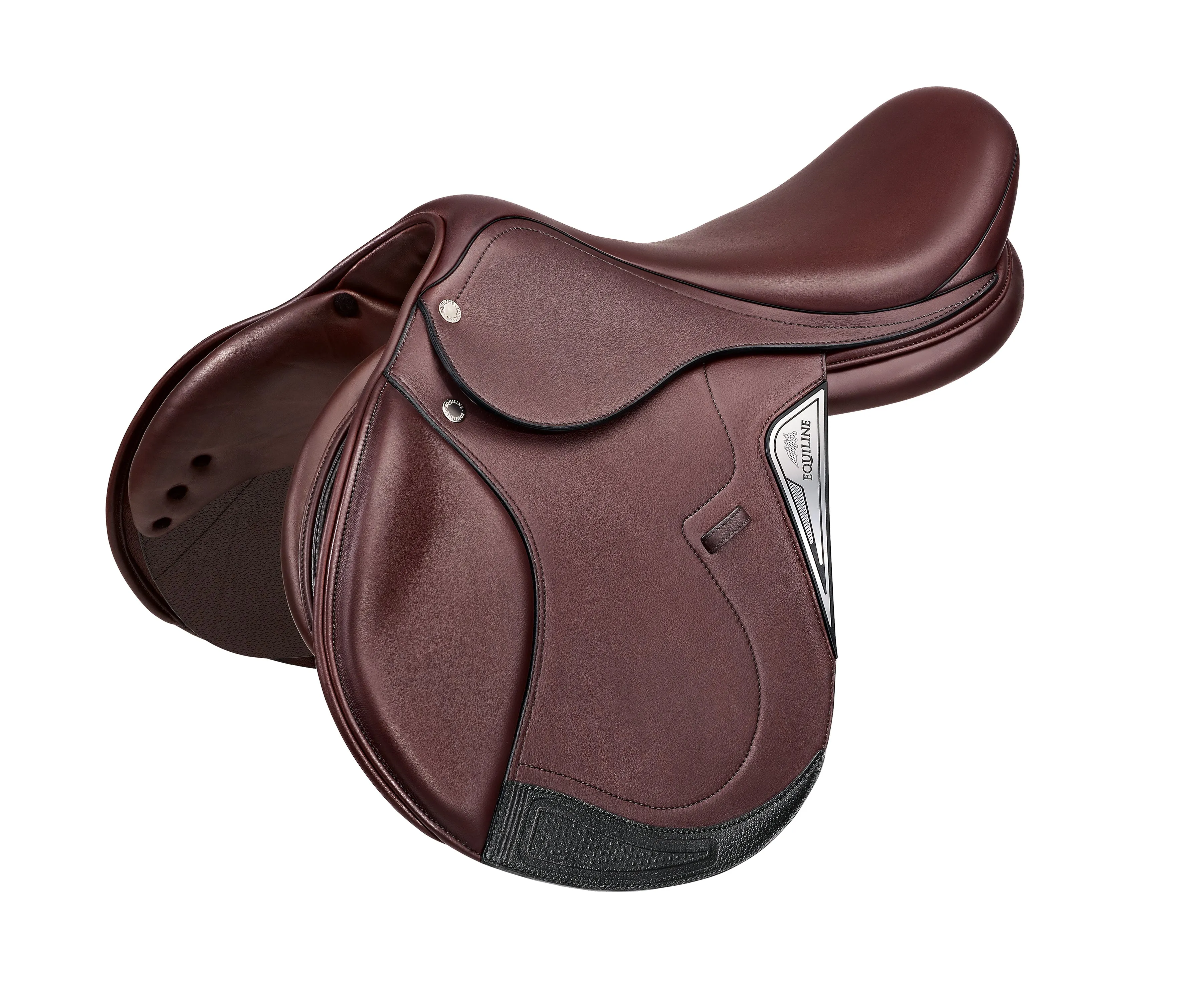 Equiline Elite Saddle SJ102 W/T - Black 17" Wide