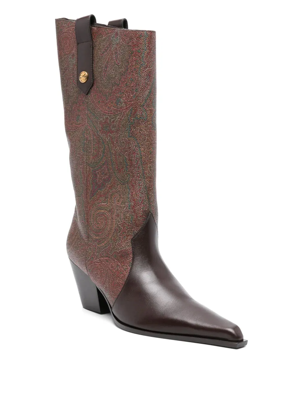 ETRO 60mm paisley-jacquard leather shoes