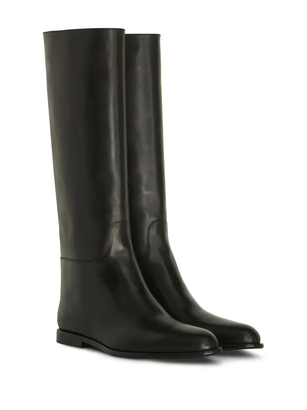 ETRO debossed-logo leather riding boots
