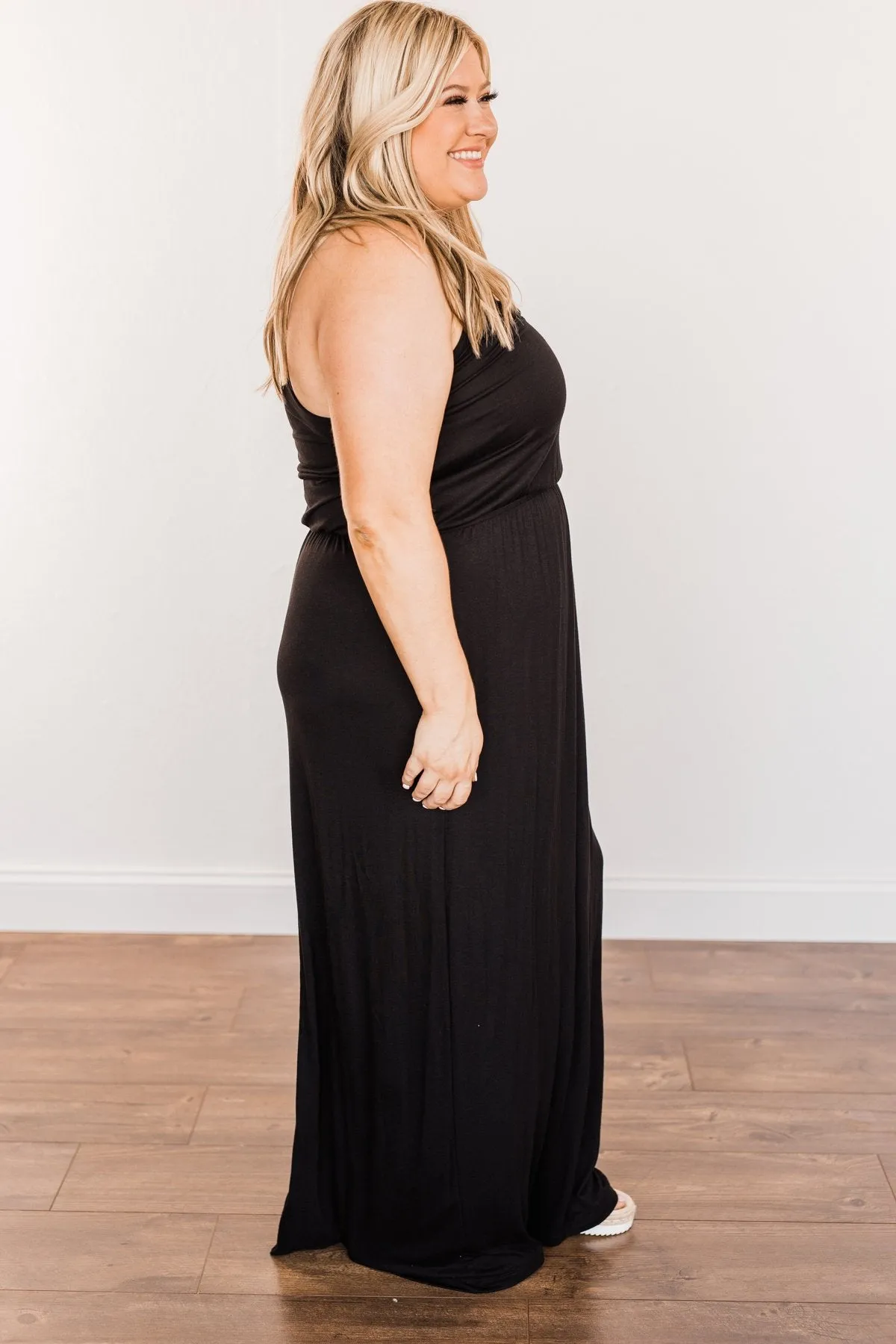 Everlasting Elegance Maxi Dress- Black