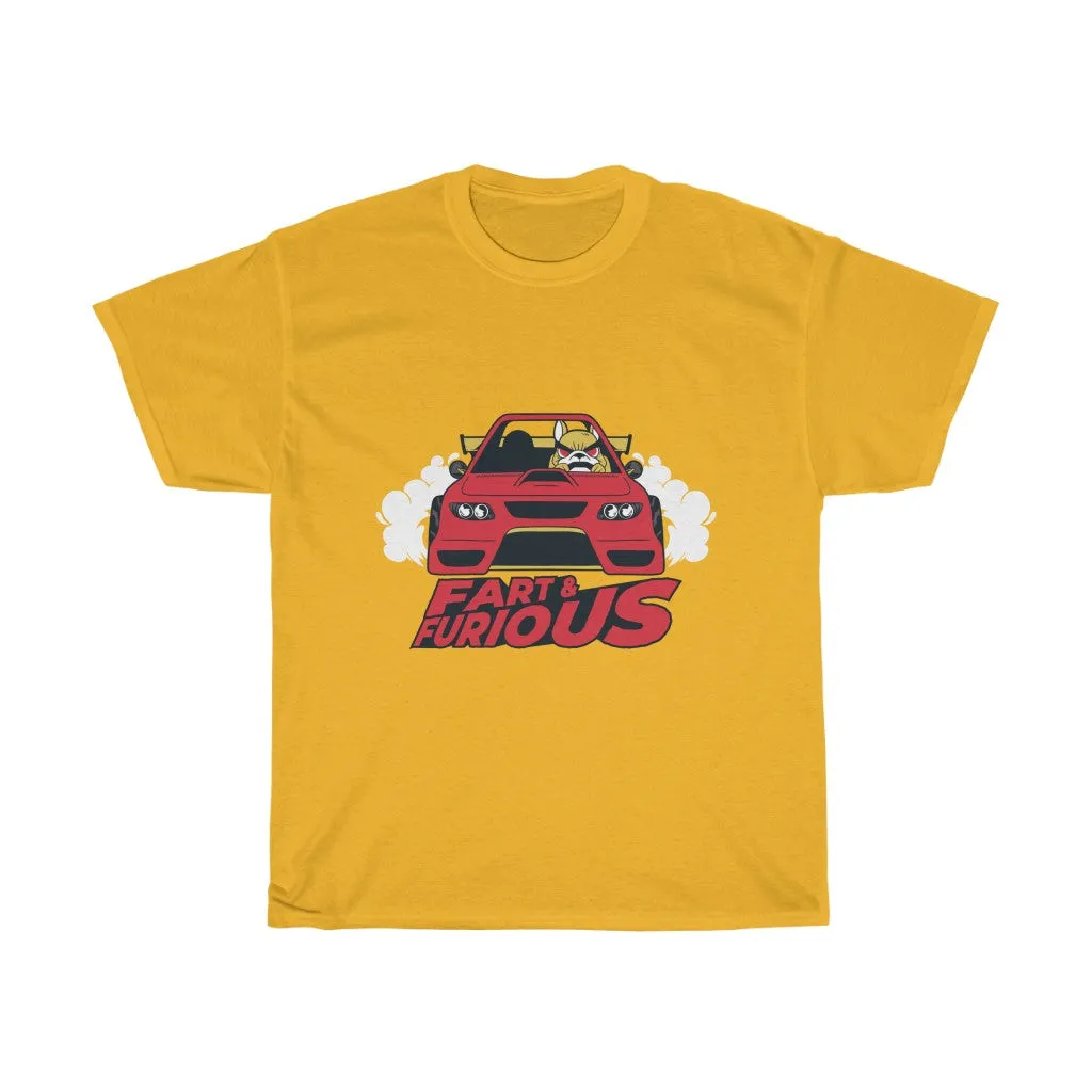 Fart & Furious Dog Car Cotton Tee