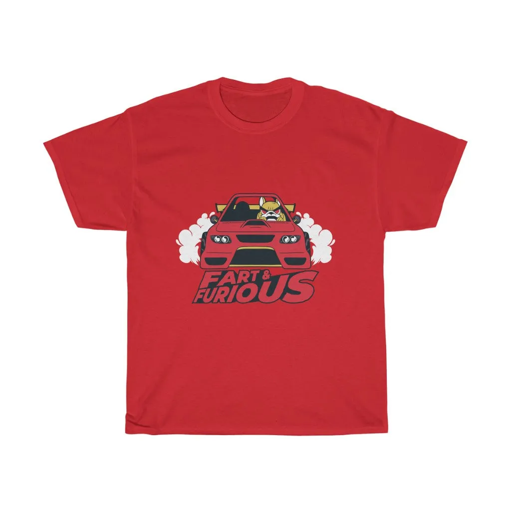 Fart & Furious Dog Car Cotton Tee