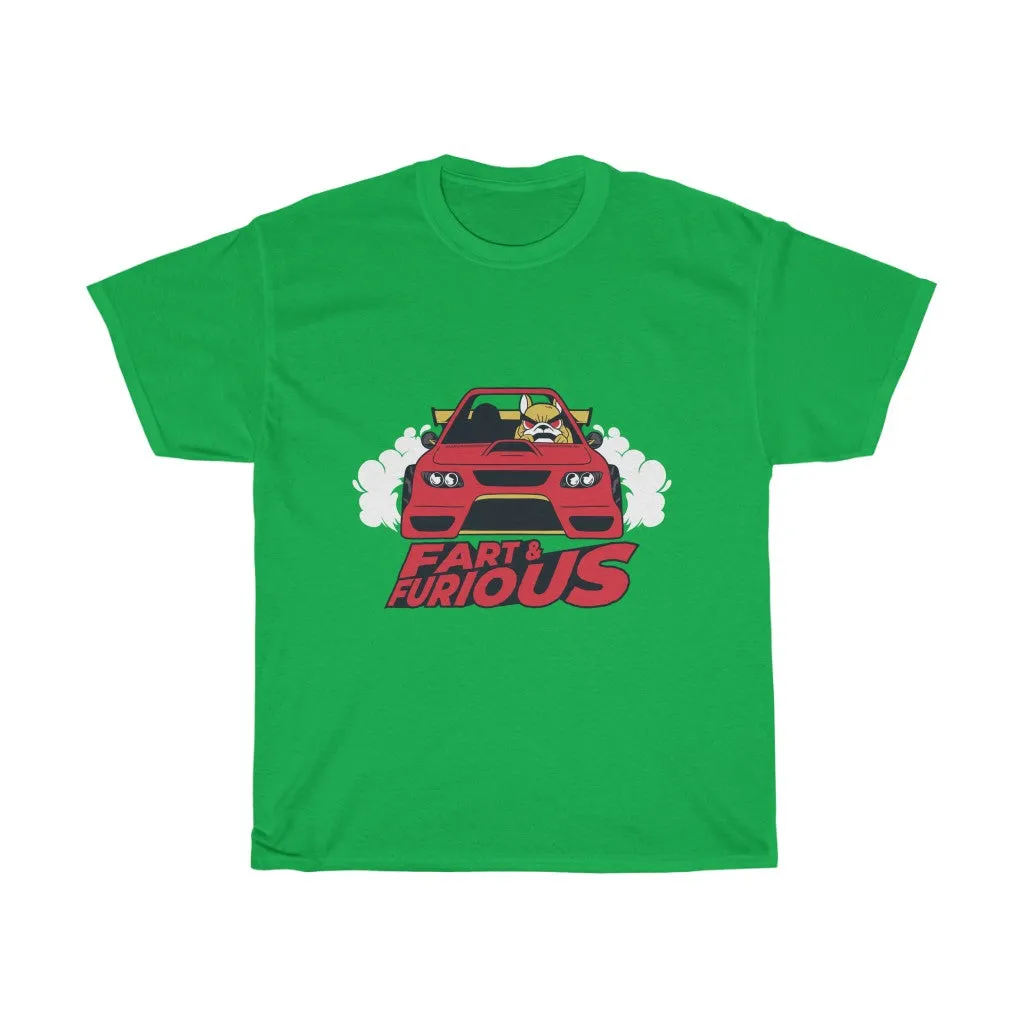 Fart & Furious Dog Car Cotton Tee