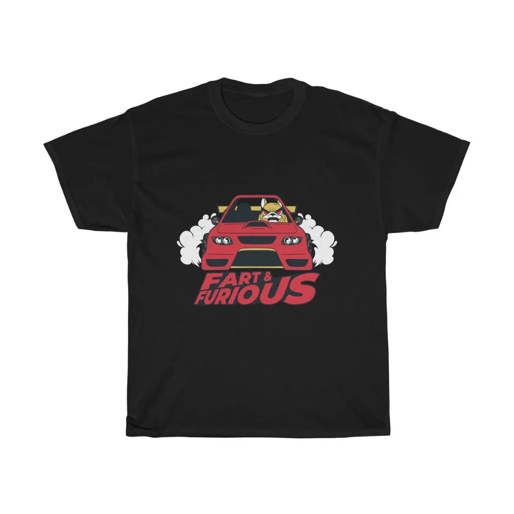 Fart & Furious Dog Car Cotton Tee
