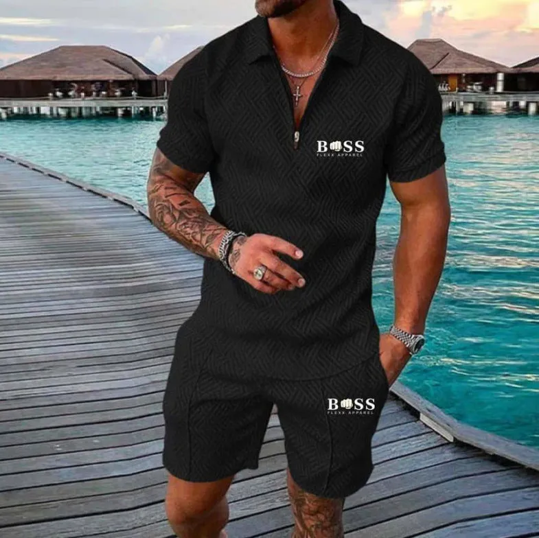 Fashion POLO casual sports suit