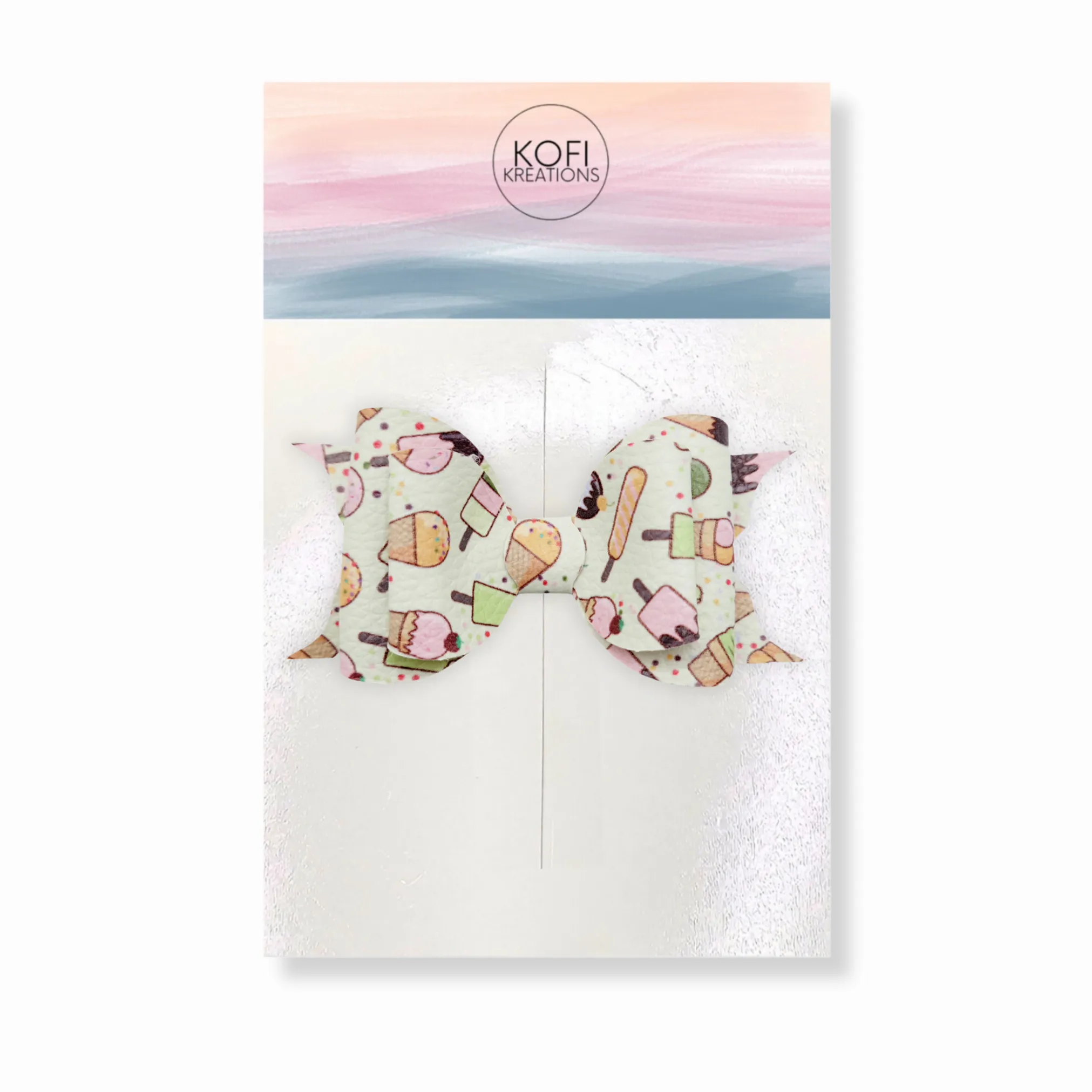 Faux Leather Hair Bows Grab Bag