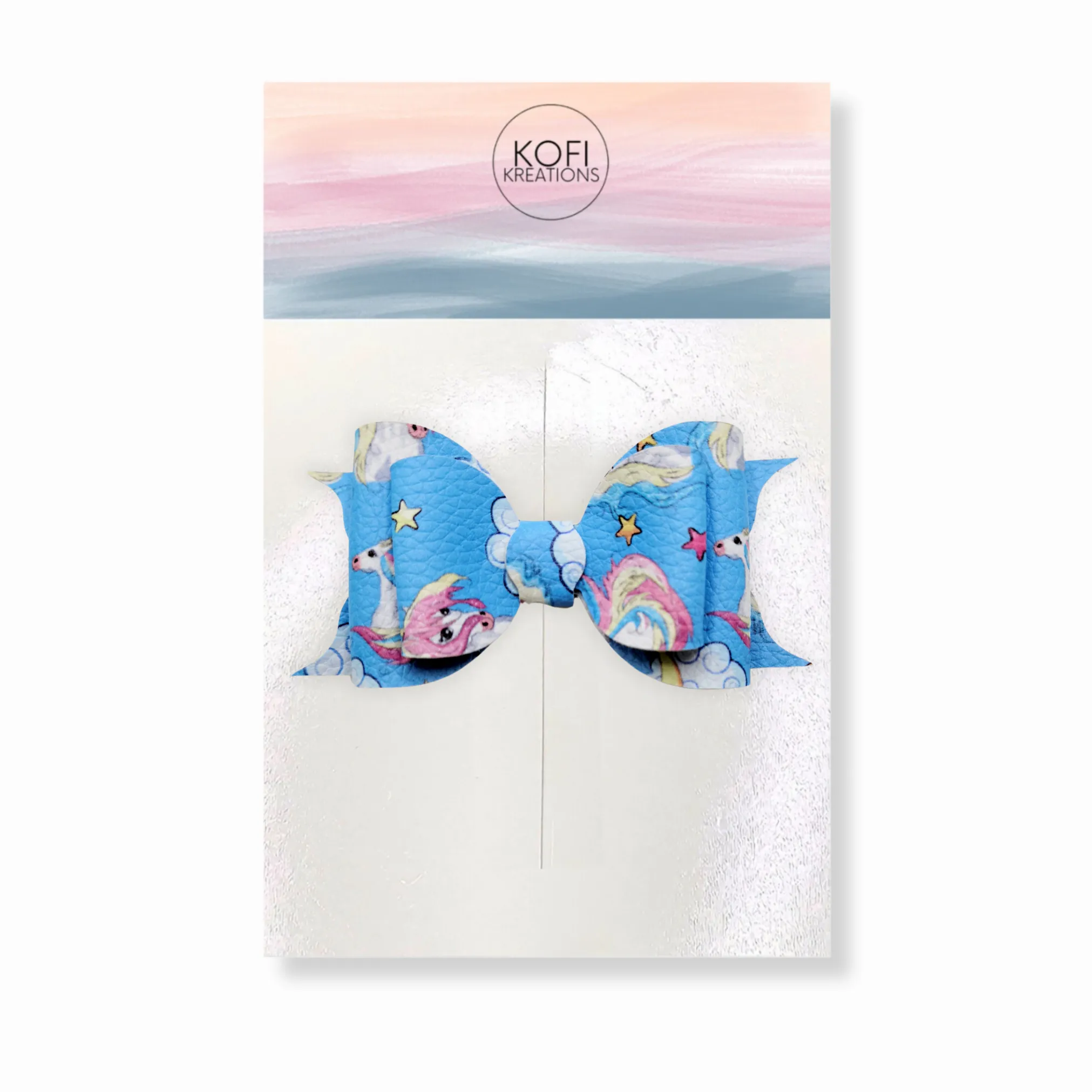 Faux Leather Hair Bows Grab Bag