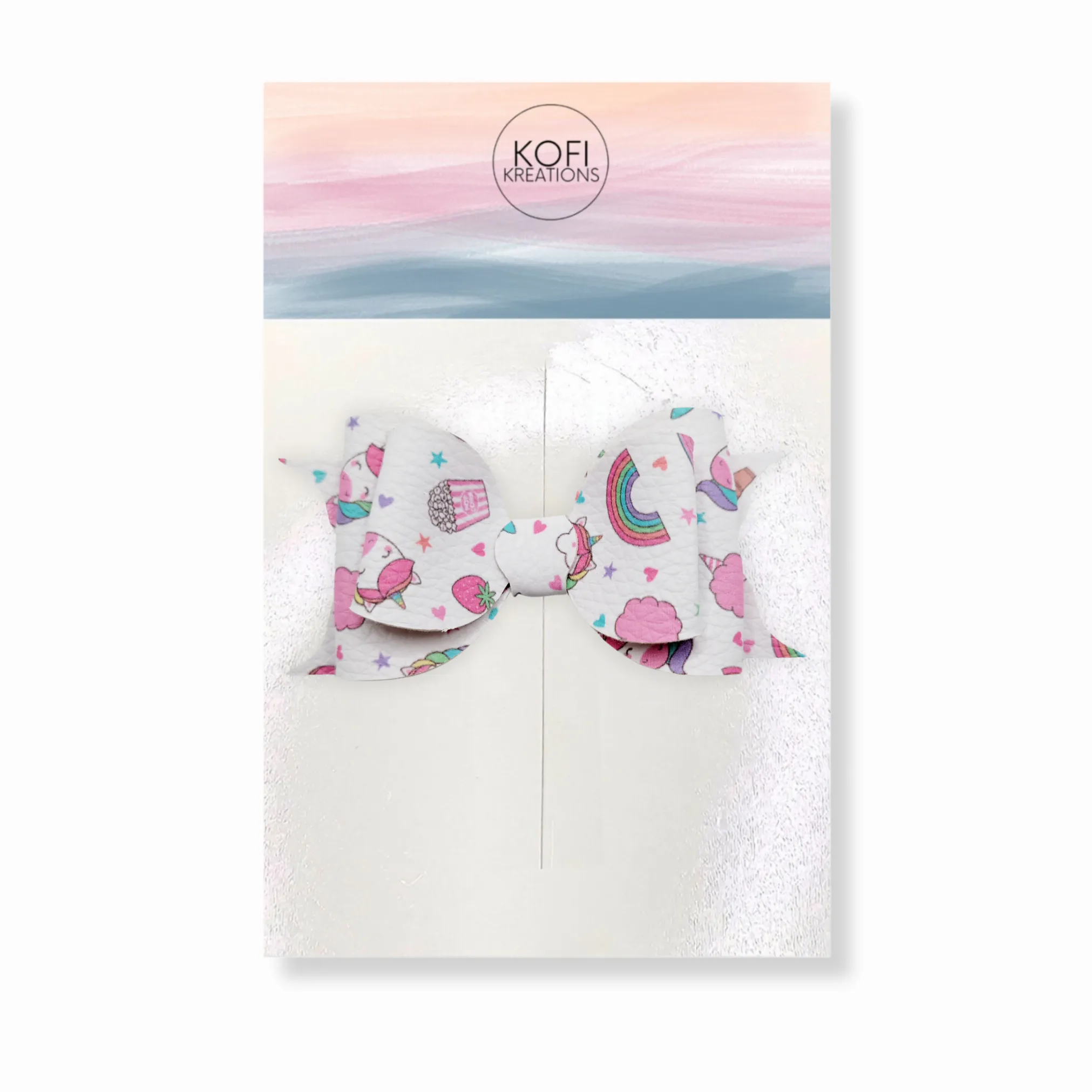 Faux Leather Hair Bows Grab Bag