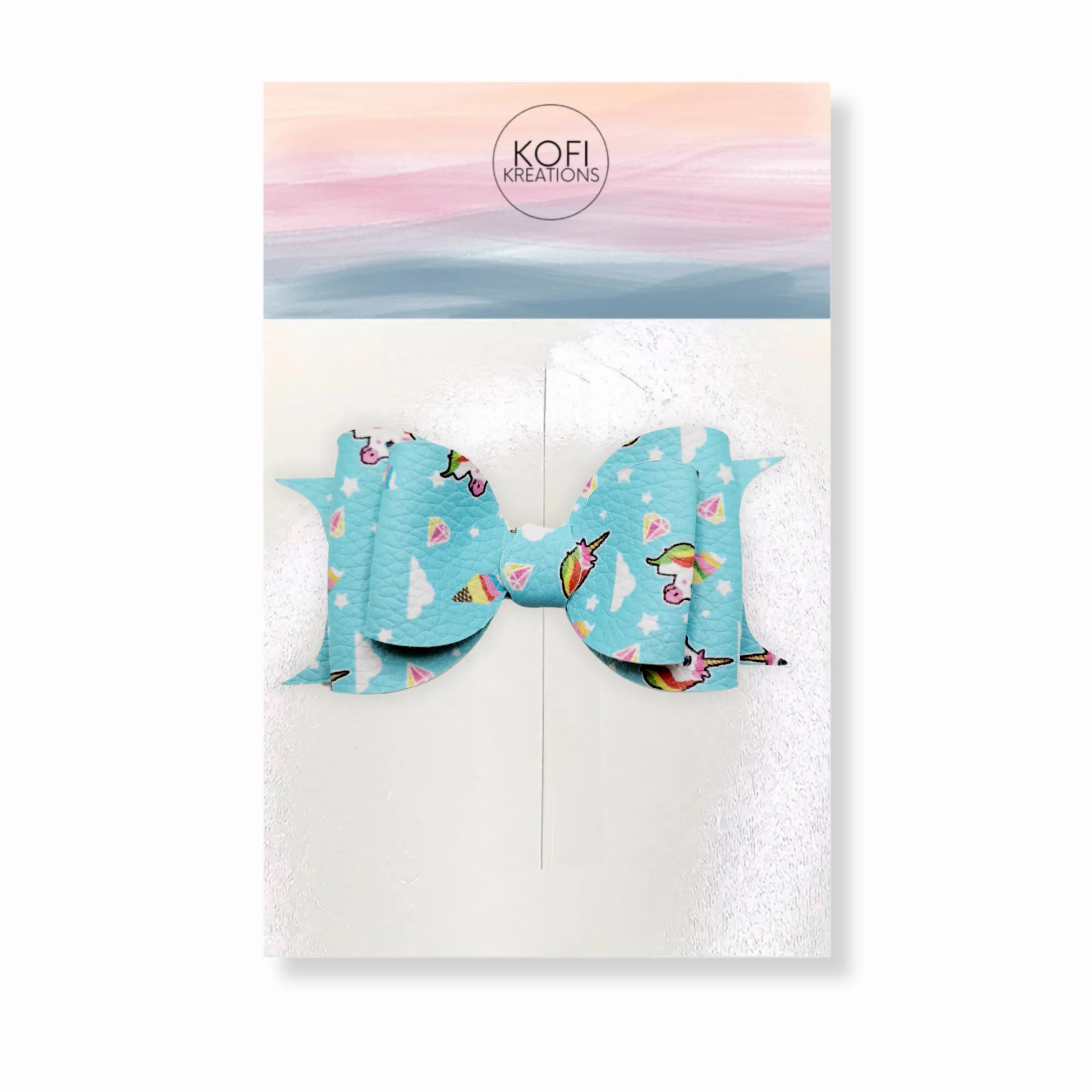 Faux Leather Hair Bows Grab Bag