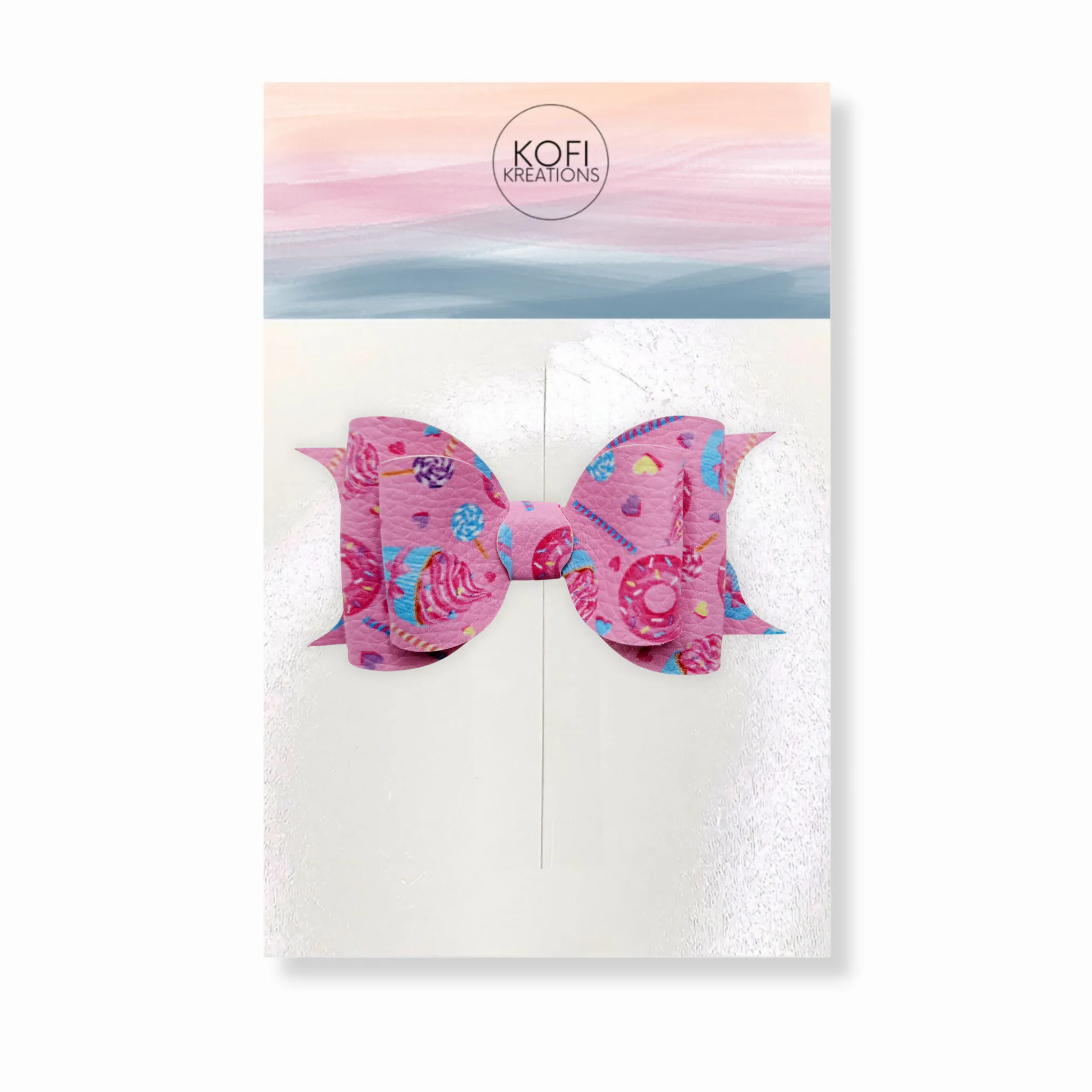 Faux Leather Hair Bows Grab Bag