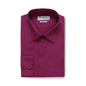 Ferrecci Virgo Purple Regular Fit Dress Shirt