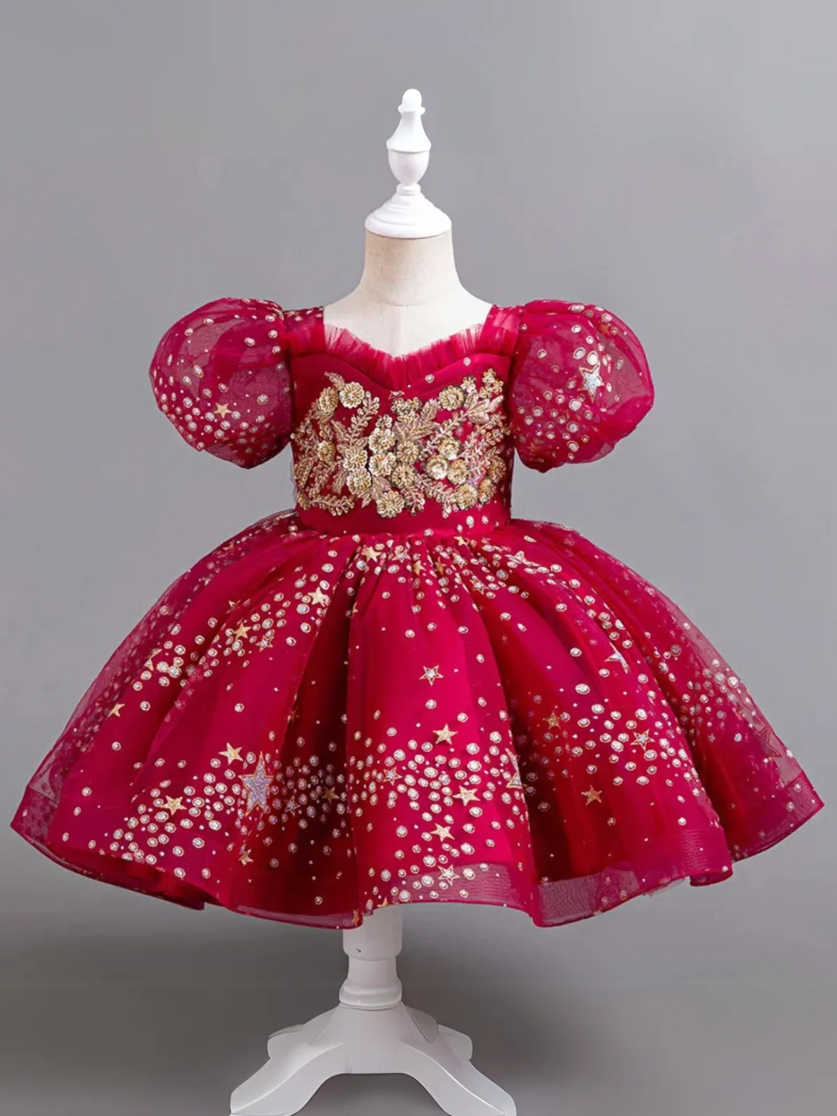 Festive Enchanting Sequin Magical Holiday Gown