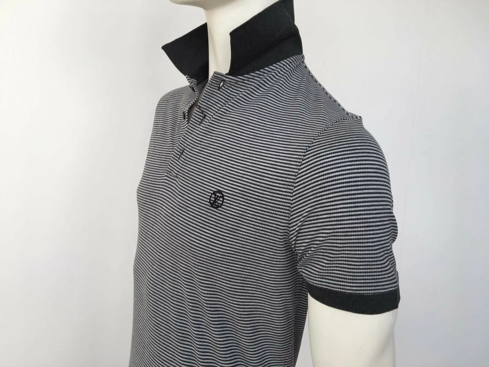 Fil a Fil Striped Polo