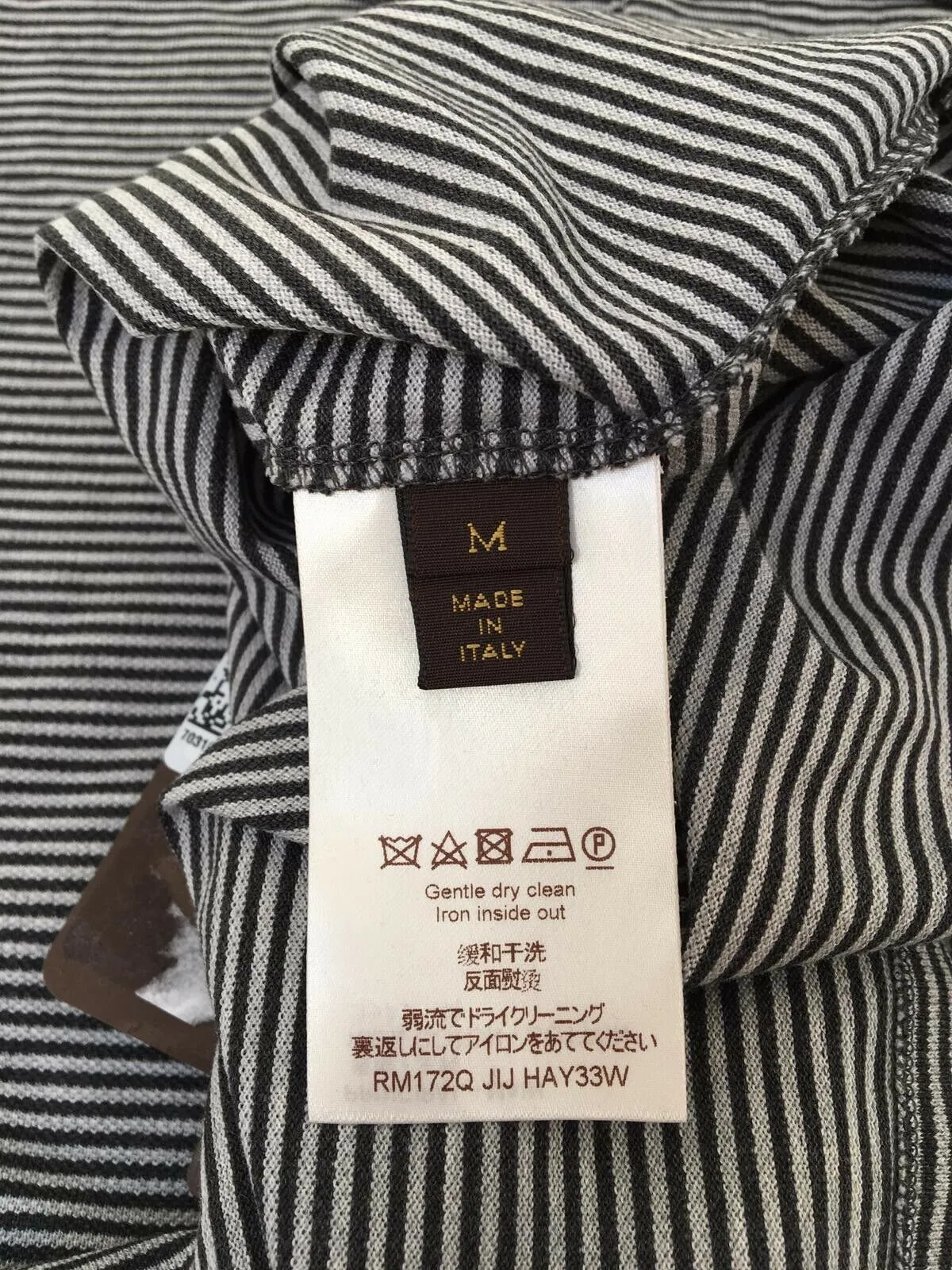 Fil a Fil Striped Polo