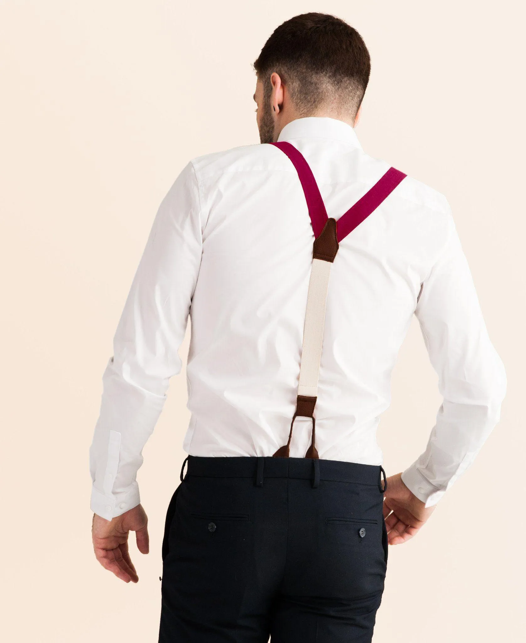 Fine Wine - Classic Burgundy Suspenders