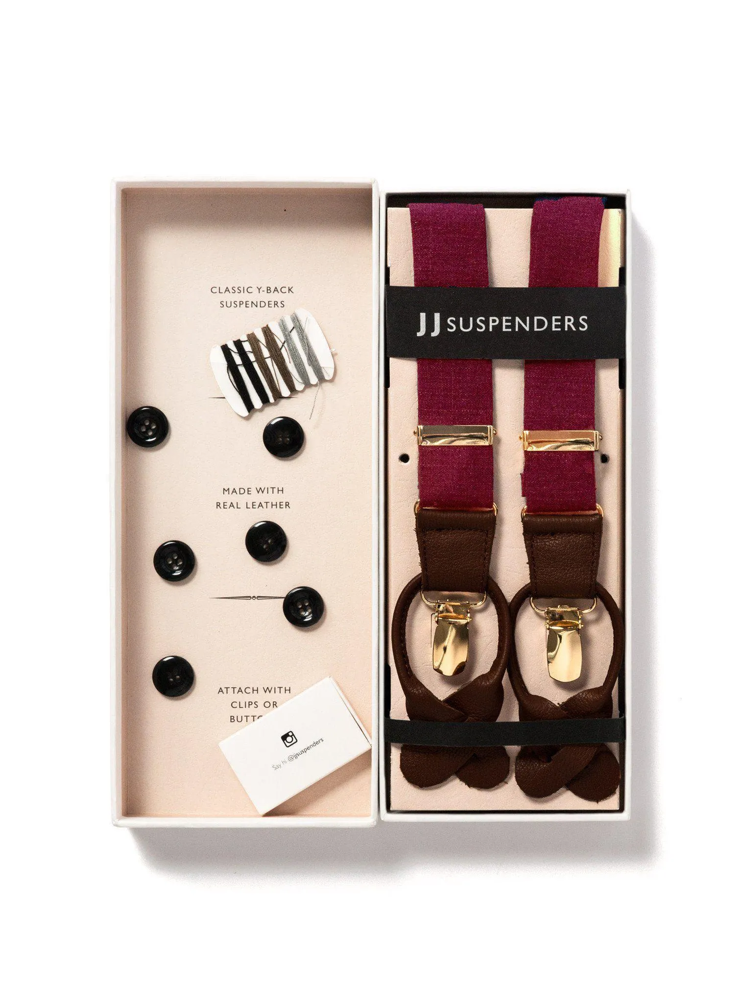Fine Wine - Classic Burgundy Suspenders
