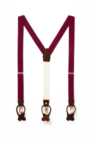 Fine Wine - Classic Burgundy Suspenders
