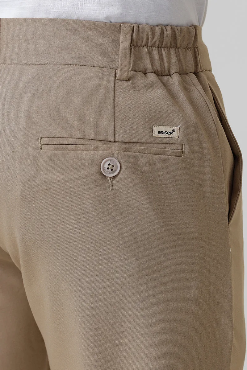 Flexi Fit - Light Sandal Stretchable Formal Trousers For Men | Ariser