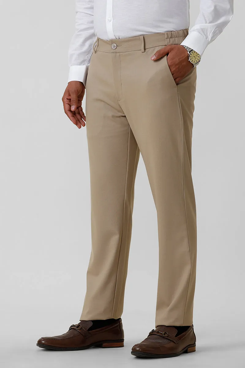 Flexi Fit - Light Sandal Stretchable Formal Trousers For Men | Ariser