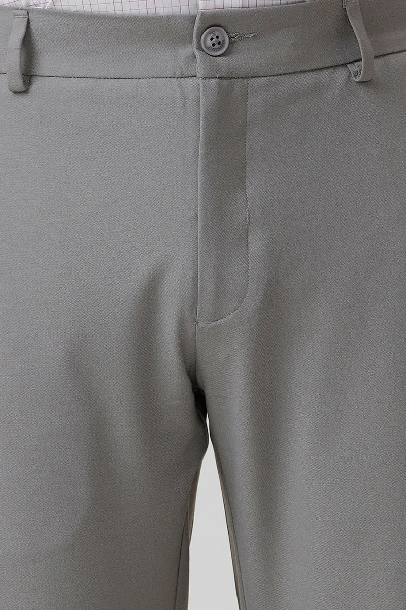 Flexi Fit - Soft Gray Stretchable Formal Trousers For Men | Ariser