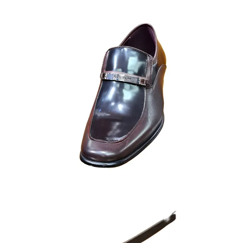 Florsheim Mens Squire Smooth LEA Formal Wine Shoes
