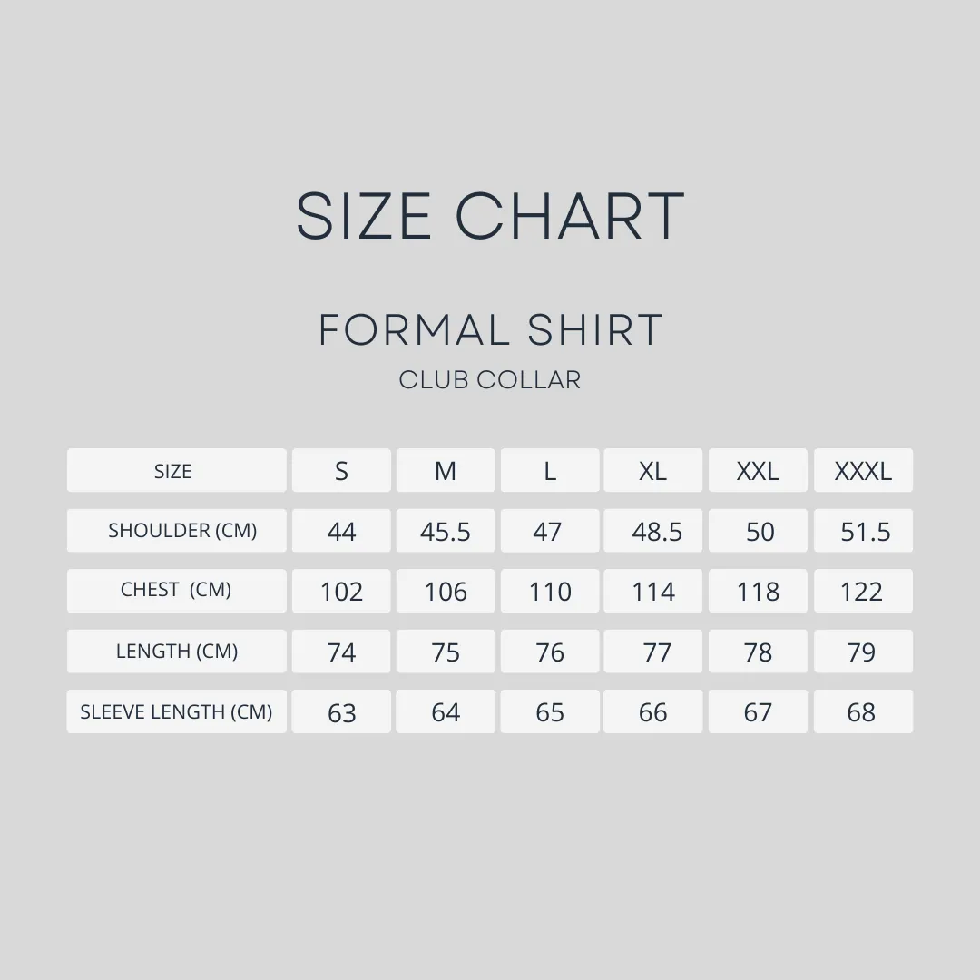 Formal Shirt - White Club Collar