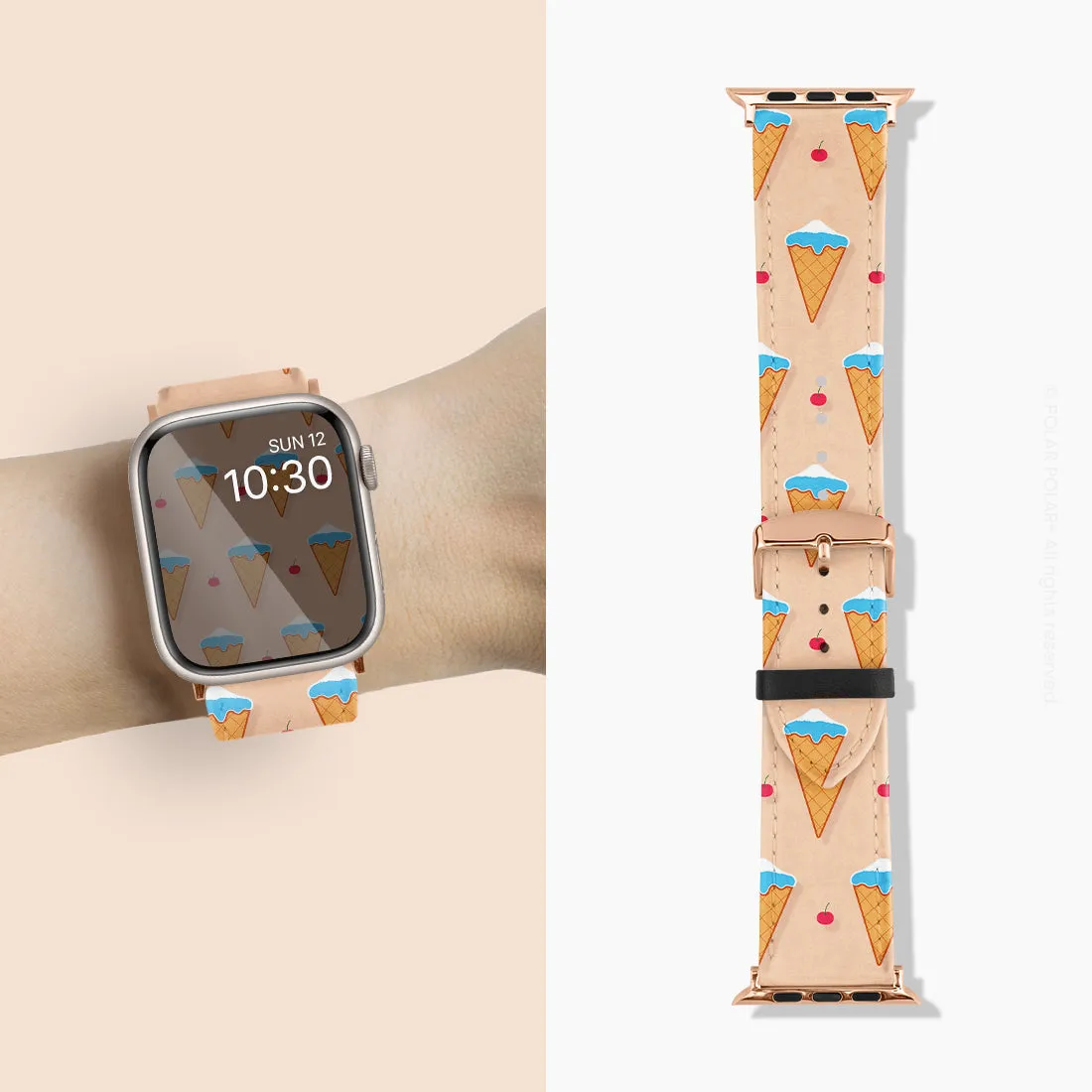 Fujisan Peach Ice Cream - Apple Watch Band