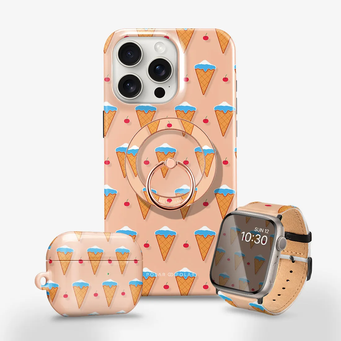 Fujisan Peach Ice Cream - Apple Watch Band