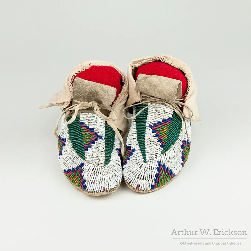 Fully Beaded Plains Moccasins