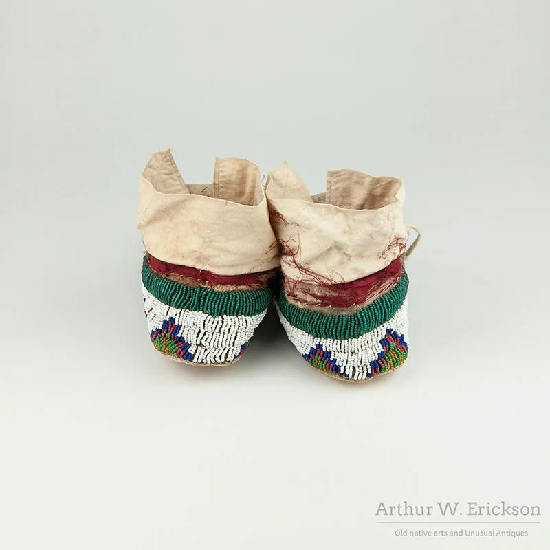 Fully Beaded Plains Moccasins