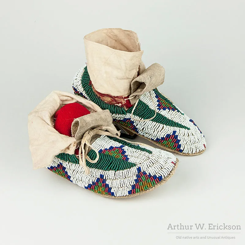 Fully Beaded Plains Moccasins