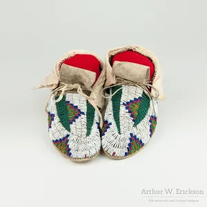 Fully Beaded Plains Moccasins