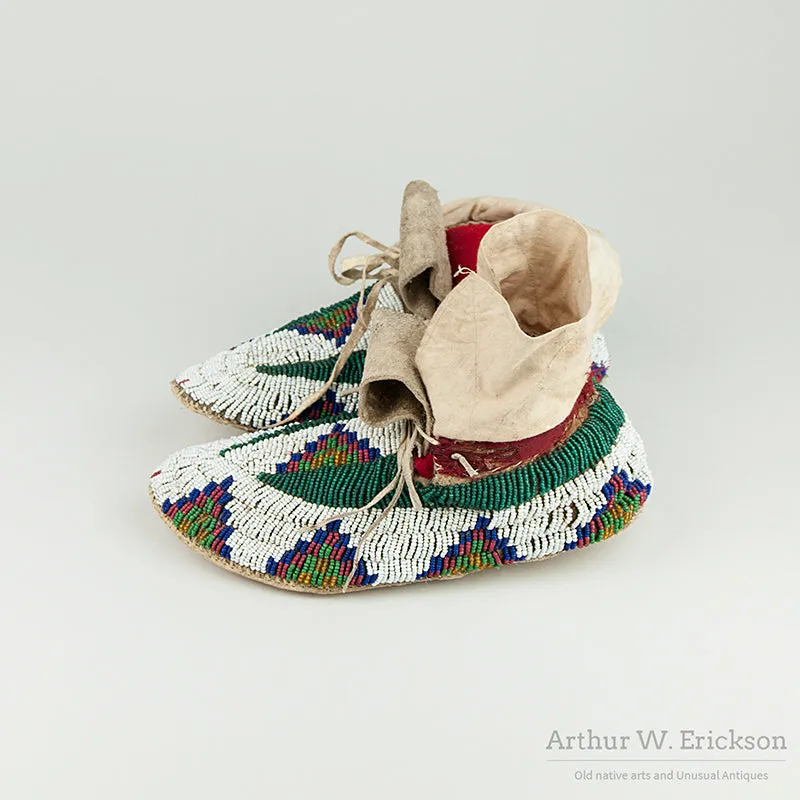 Fully Beaded Plains Moccasins
