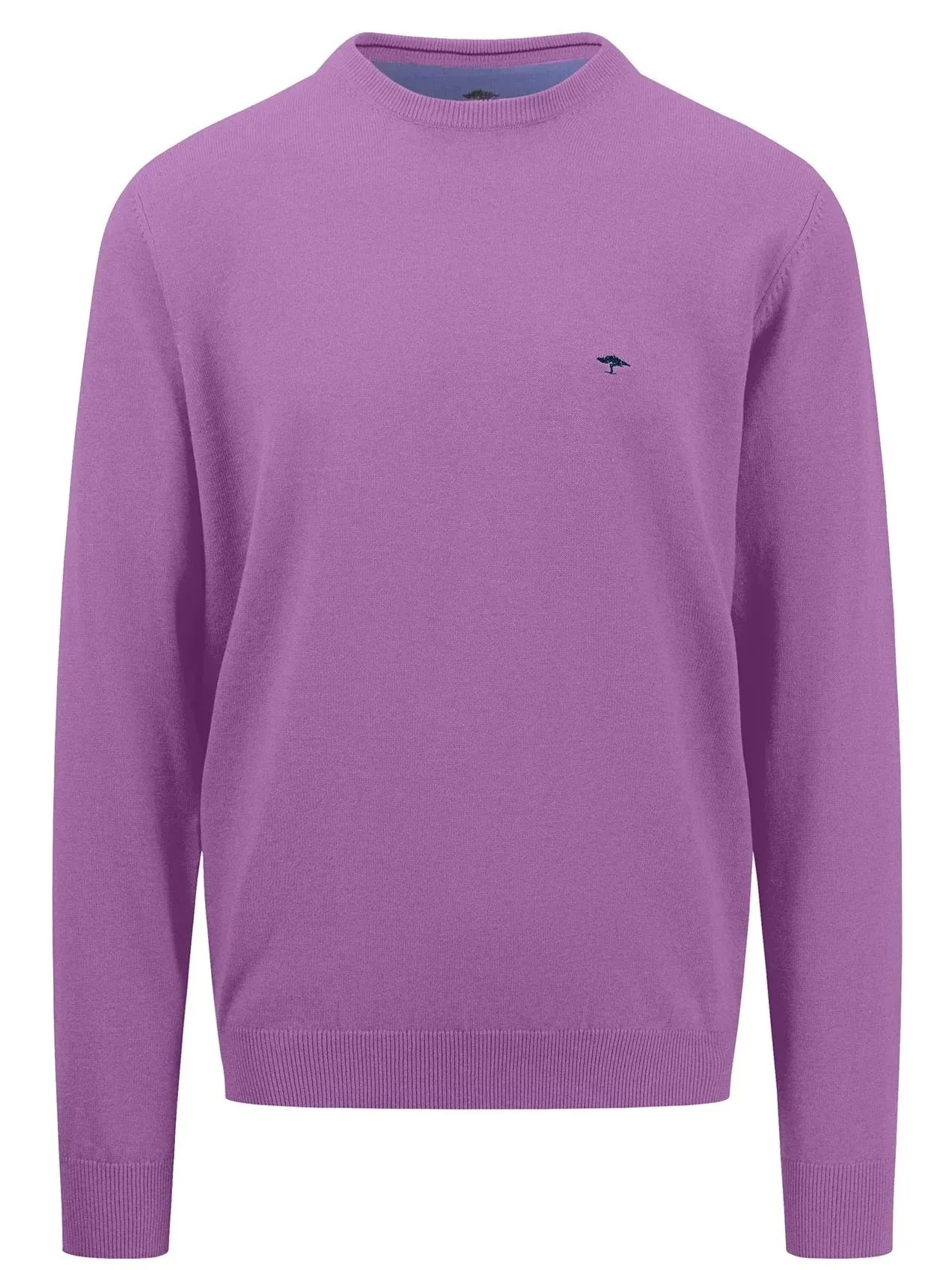 FYNCH HATTON Crew Neck Sweater - Men's Fine Knit – Dusty Lavender