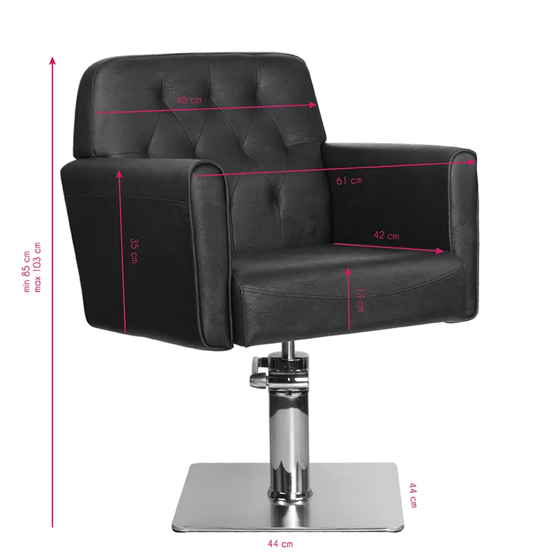 Gabbiano hamburg brown hairdressing chair