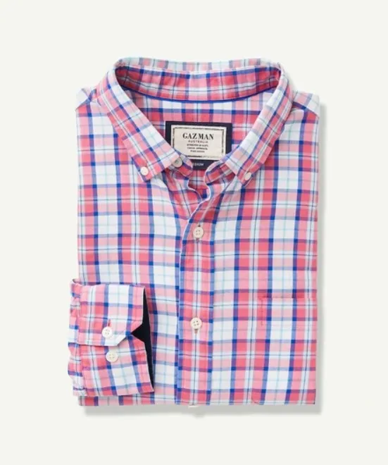 Gazman Casual Oxford Check Shirt