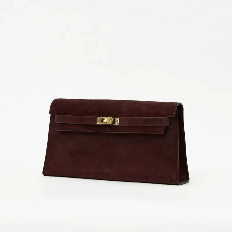 Genuine Suede Classic Shoulder Bag