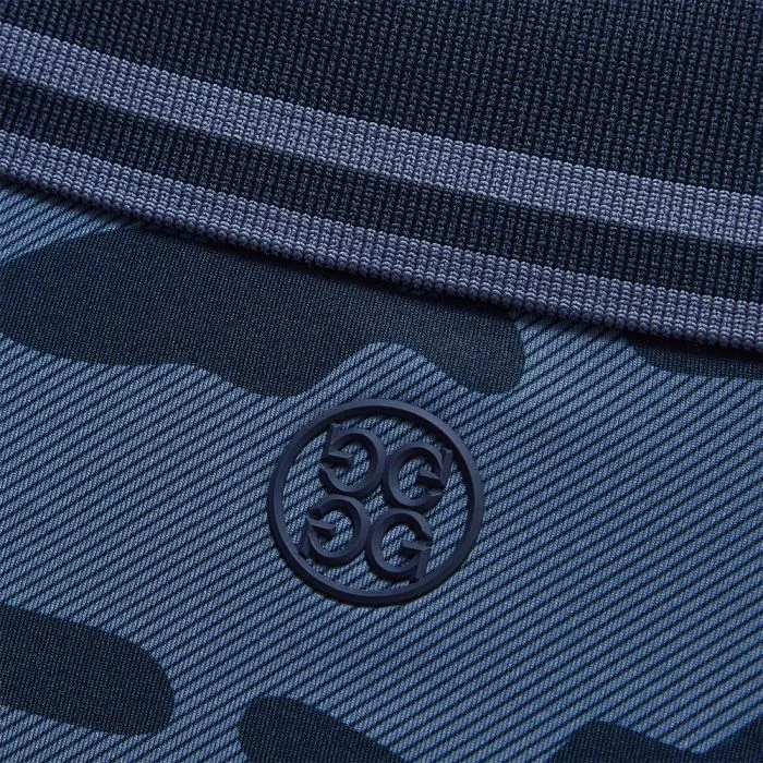 G/FORE Men's Exploded Icon Camo Tech Jersey Slim Fit Polo T-Shirt - Twilight