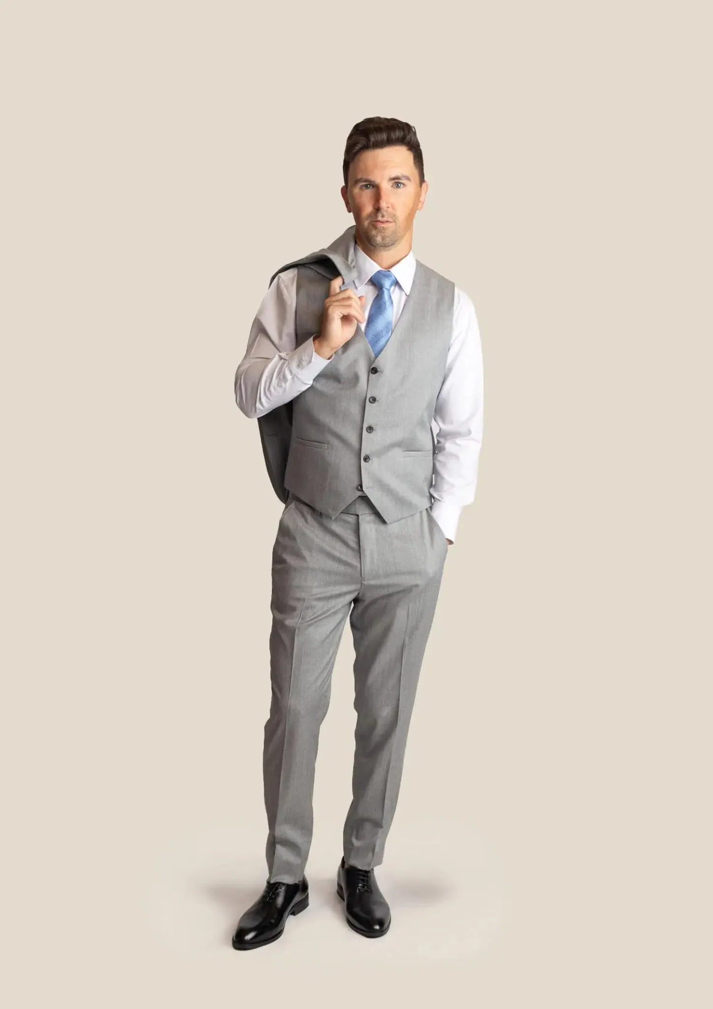 Glacier Grey Twill Vest