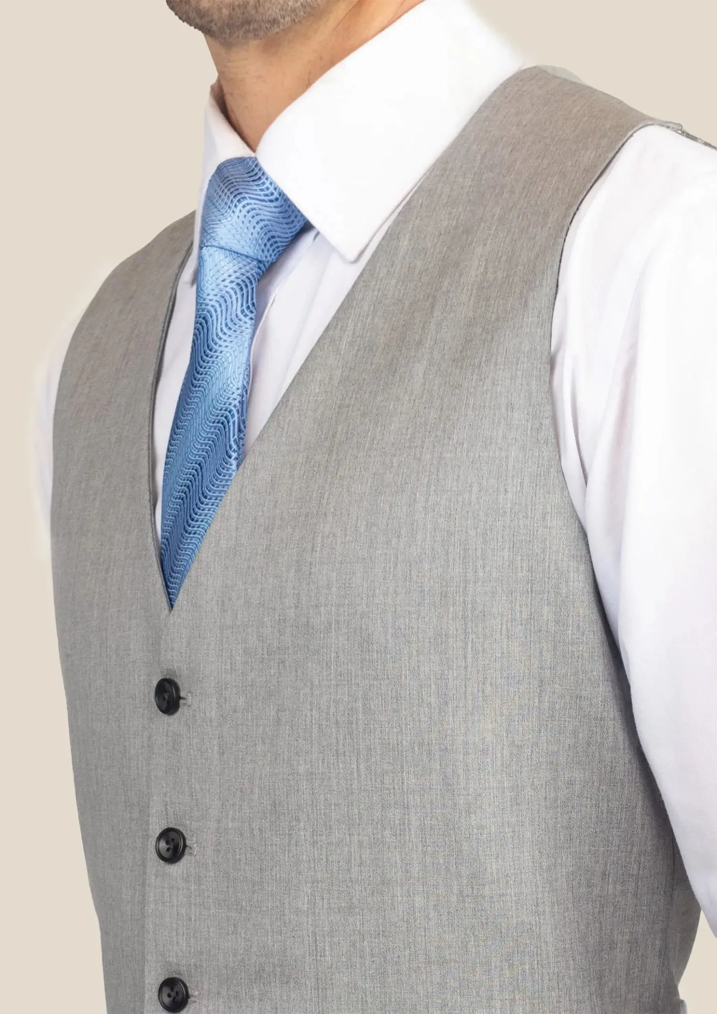 Glacier Grey Twill Vest