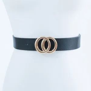 GOLD CIRCLE BUCKLE FASHION BELT