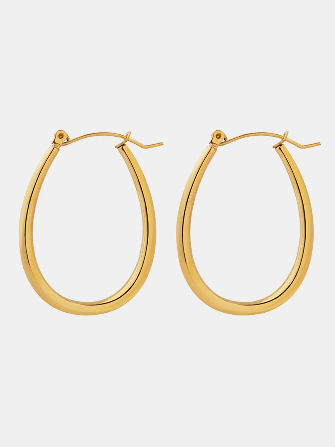 Golden Hoops Elegance Earrings