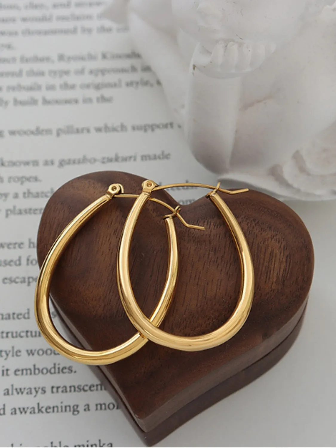 Golden Hoops Elegance Earrings