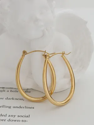 Golden Hoops Elegance Earrings