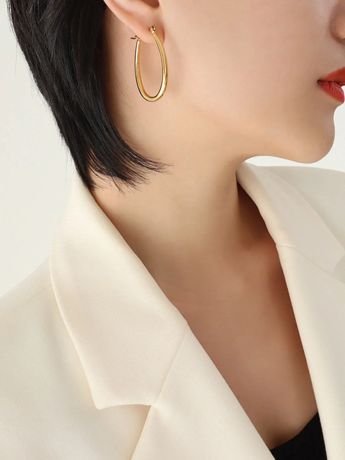Golden Hoops Elegance Earrings