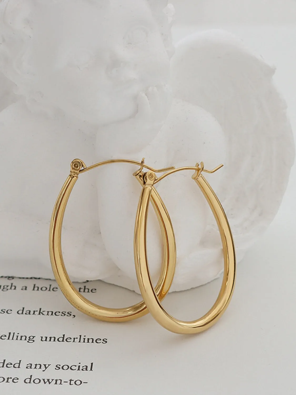 Golden Hoops Elegance Earrings