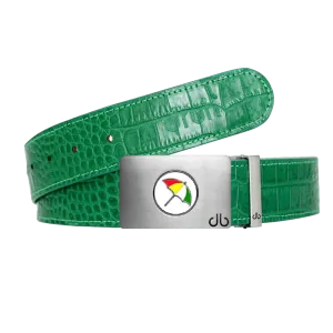 Green Crocodile leather strap with Arnold Palmer umbrella ballmarker buckle