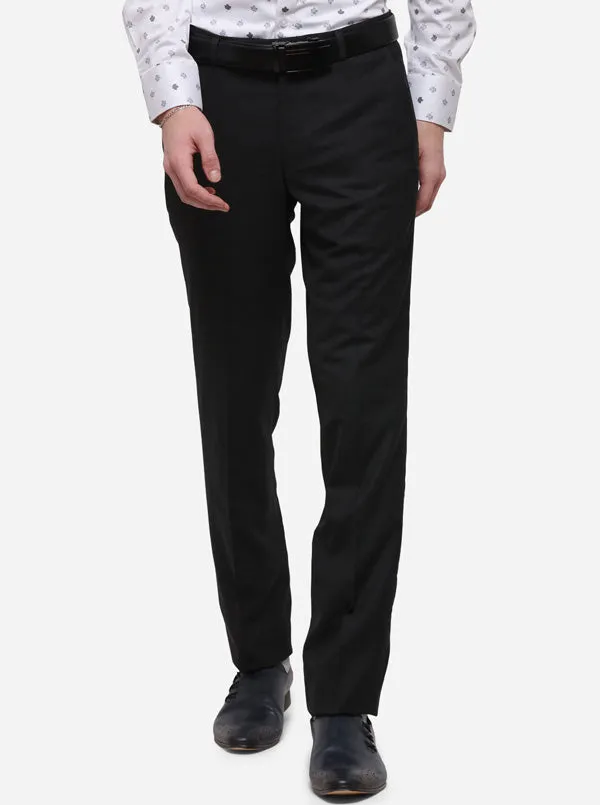 Grey Checked Slim Fit Formal Trouser | JB Studio