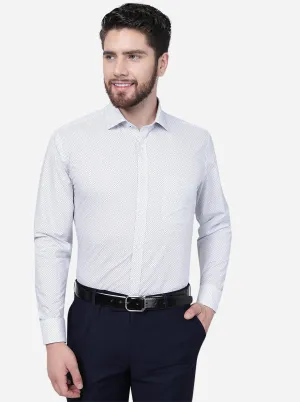Grey Solid Regular Fit Formal Shirt | JadeBlue