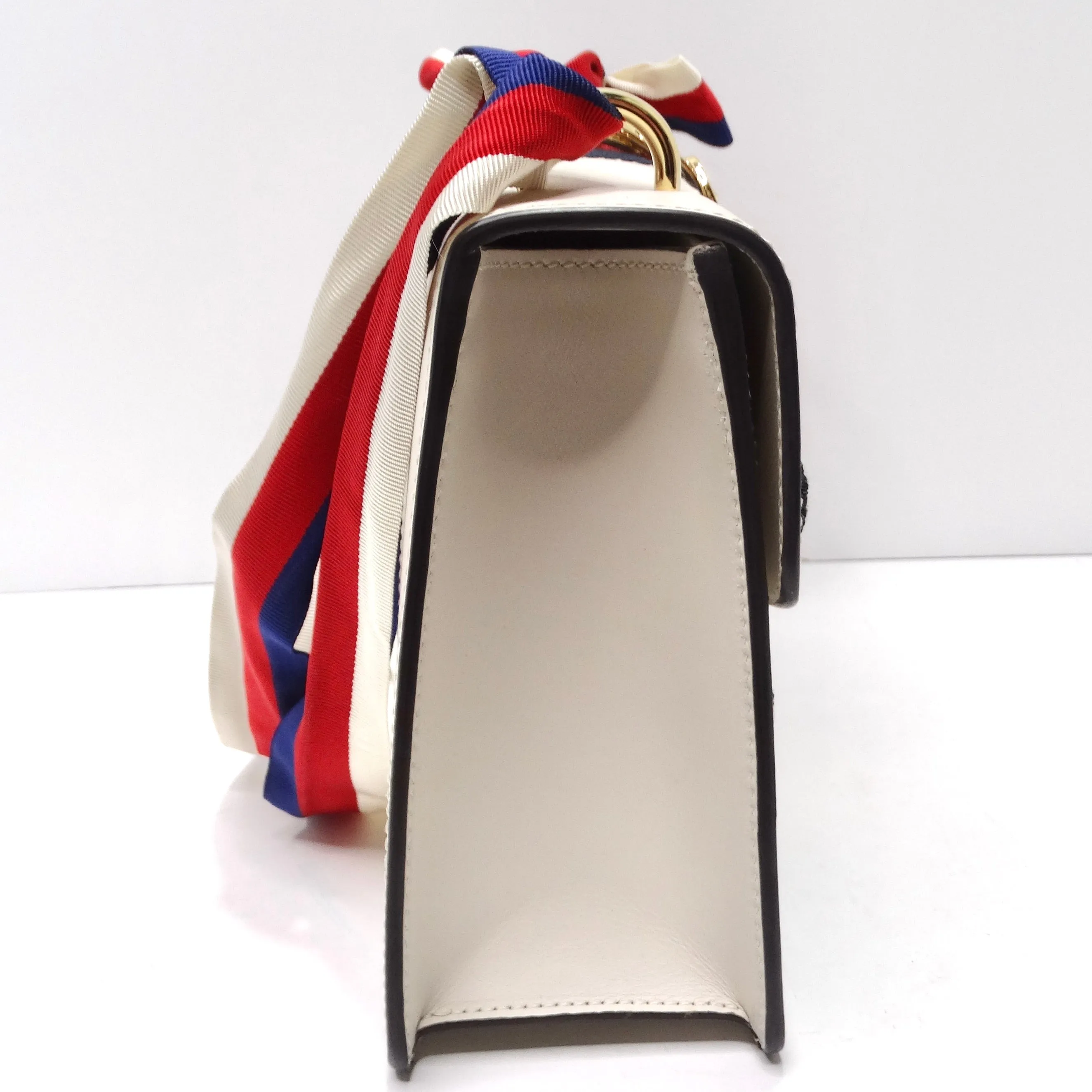 Gucci Sylvie Small Floral-Embroidered Shoulder Bag